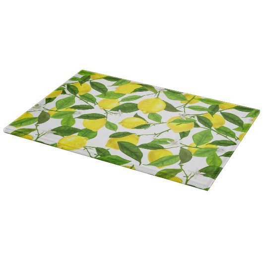 Waterverf Lemon Snijplank (Hoek)