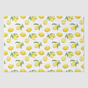 Waterverf Lemon Wrapping Paper Tissuepapier