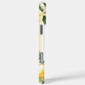 Waterverf Lemon Yellow Stripes Persoonlijke naam Case-Mate iPhone Case (Achterkant / Rechts)