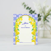 Waterverf Lemons Amalfi Bridal Wedding (Staand voorkant)