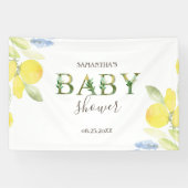 Waterverf Lemons Baby shower Spandoek (Horizontaal)