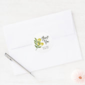Waterverf Lemons Dank u Sticker (Envelop)