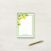 Waterverf Lemons Elegant Trendy Citrus Post-it® Notes (Op bureau)