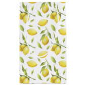 Waterverf Lemons en Greenery Pattern Klein Cadeauzakje (Achterkant)