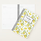  Waterverf Lemons en Greenery Pattern Planner (Display)