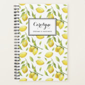 Waterverf Lemons en Greenery Pattern Planner (Voorkant)