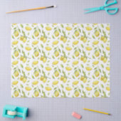  Waterverf Lemons en Greenery Pattern Tissuepapier (Craft)