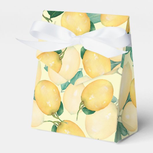 Waterverf Lemons en Leaves Bedankdoosjes (Voorkant Zijde)