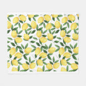 WATERVERF LEMONS FLEECE DEKEN (Voorkant (Horizontaal))