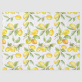 Waterverf Lemons Fresh Citrus Pattern Tissuepapier (Voorkant)