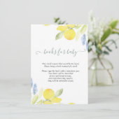 Waterverf Lemons Informatiekaartje (Staand voorkant)