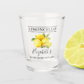Waterverf Lemons Limoncello Bachelorette Shot Glas (Voorkant)