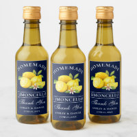 Waterverf Lemons Limoncello Blue Mini Bottle