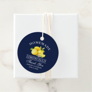 Waterverf Lemons Limoncello Hartelijk dank Bedankjes Labels