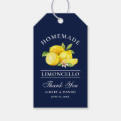Waterverf Lemons Limoncello Hartelijk dank Cadeaulabel (Voorkant)