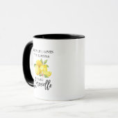 Waterverf Lemons Limoncello penseel Script Mok (Voorkant links)