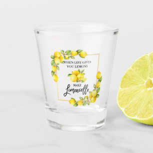 Waterverf Lemons Limoncello penseel Script Shot Glas