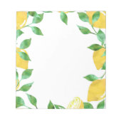 Waterverf Lemons Notitieblok (Voorkant)