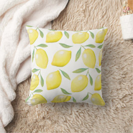 Waterverf Lemons Pattern Sierkussen