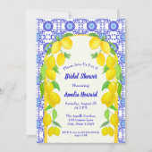 Waterverf Lemons Positano Amalfi Vrijgezellenfeest Kaart (Voorkant)