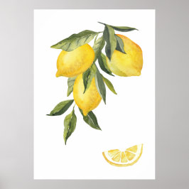 Waterverf Lemons Poster