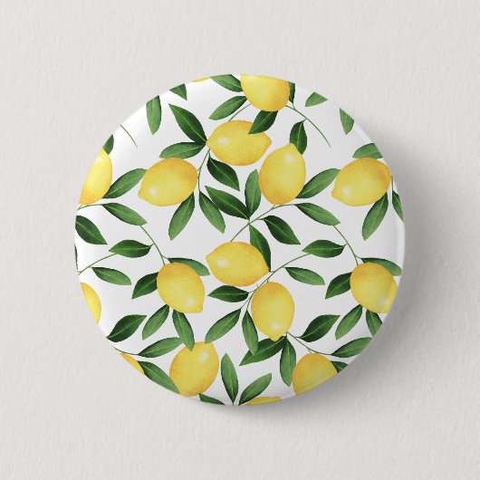 WATERVERF LEMONS RONDE BUTTON 5,7 CM (Voorkant)