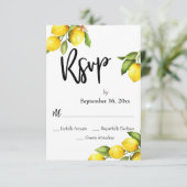 Waterverf Lemons RSVP Typografie (Staand voorkant)