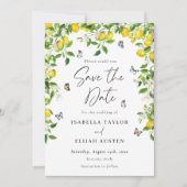 Waterverf Lemons Save The Date (Voorkant)