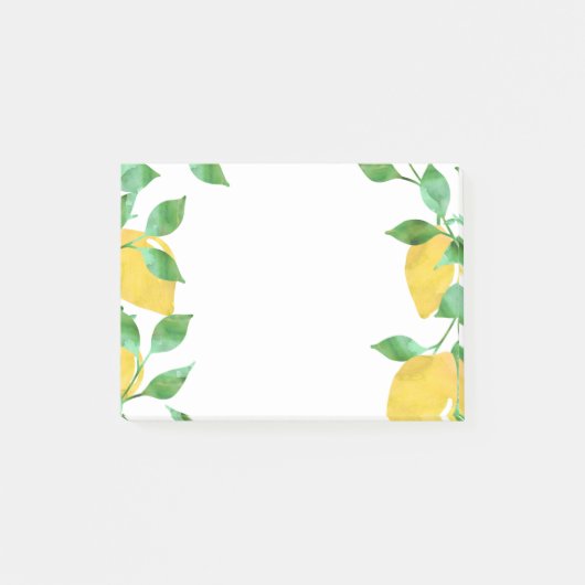 Waterverf Lemons Sticky Notes (Voorkant)