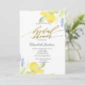 Waterverf Lemons Vrijgezellenfeest Kaart (Staand voorkant)