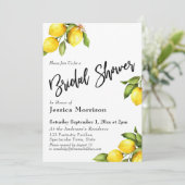 Waterverf Lemons Vrijgezellenfeest Kaart (Staand voorkant)