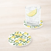 WATERVERF LEMONS ZANDSTEEN ONDERZETTER (Zijkant)