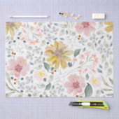 Waterverf lente bloemen  tissuepapier (Craft)