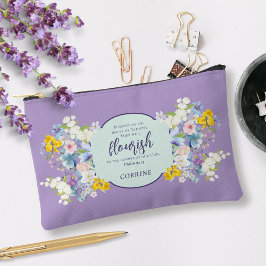 Waterverf lentebloemen Bijbelvers gepersonaliseerd Etui