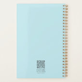 Waterverf lentebloemen Bijbelvers gepersonaliseerd Planner (Achterkant)