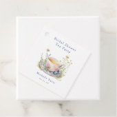 Waterverf Lentebruiloft Theepartij Bedankjes Labels (In situ)