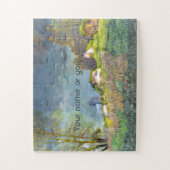 Waterverf lentesonstorm schilderen legpuzzel (Verticaal)