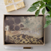 Waterverf leopard tissuepapier (Geschenk)
