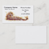 Waterverf Leopard Visitekaartje (Voorkant / Achterkant)