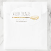 Waterverf Lepel Catering, Chef I Stickers (Tas)