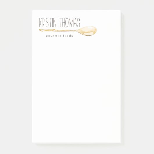 Waterverf Lepel Catering, Chef Post-it® Notes (Voorkant)