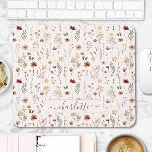 Waterverf Leuke Bloem Wilde Bloemen Patroon Muismat