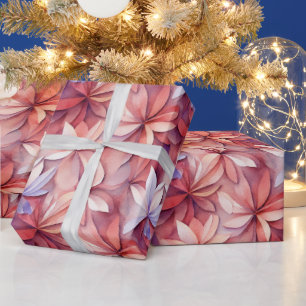Waterverf Levendig Geschilderde Lente Bloemen Cadeaupapier