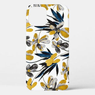 Waterverf: levendig zomerpatroon. iPhone 12 hoesje