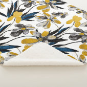 Waterverf: levendig zomerpatroon. sherpa deken (3/4)