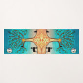 Waterverf levensloop yogamat (Voorkant (horizontaal))