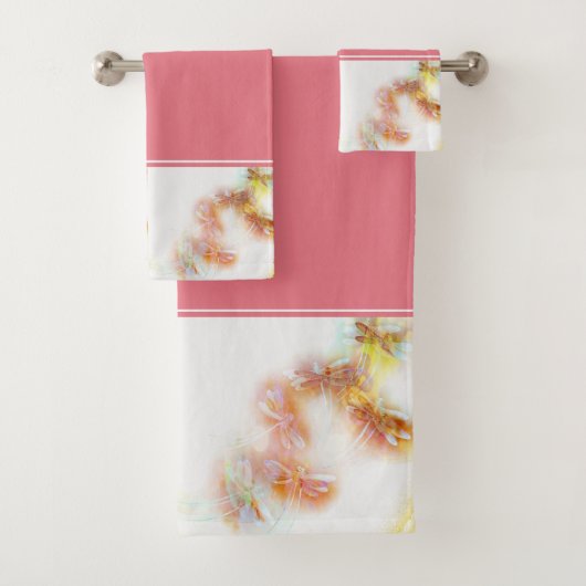 Waterverf libellen badhanddoekset bad handdoek (Insitu)