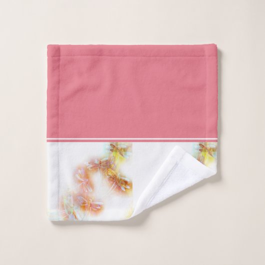 Waterverf libellen badhanddoekset bad handdoek (Wasdoekje)