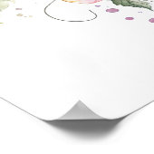  Waterverf libellen & bloemen Poster (Hoek)