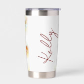 Waterverf libellen op maat geïsoleerde drinkbeker (Links)